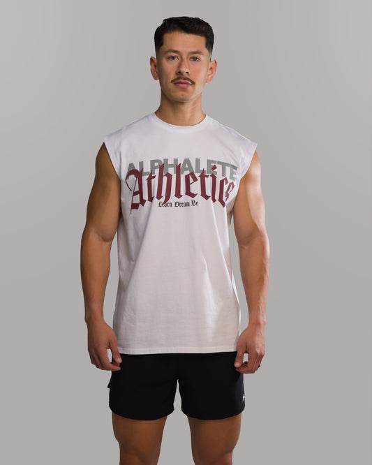 Dark Haven Cut Off - White