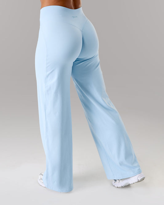 Aura Wide Leg Pant - Powder Blue