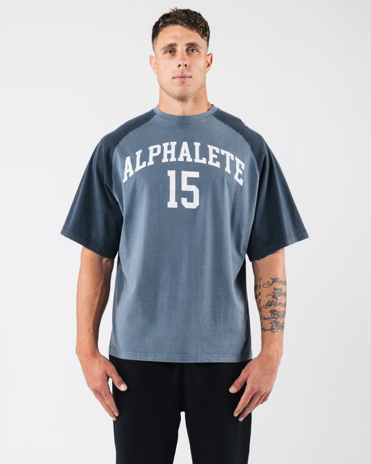 League Box Tee - Marine
