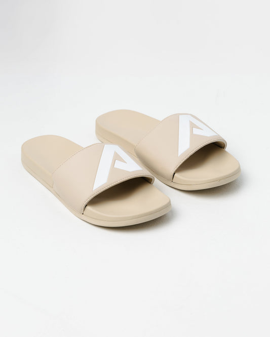 Alpha Slides - Cream / White