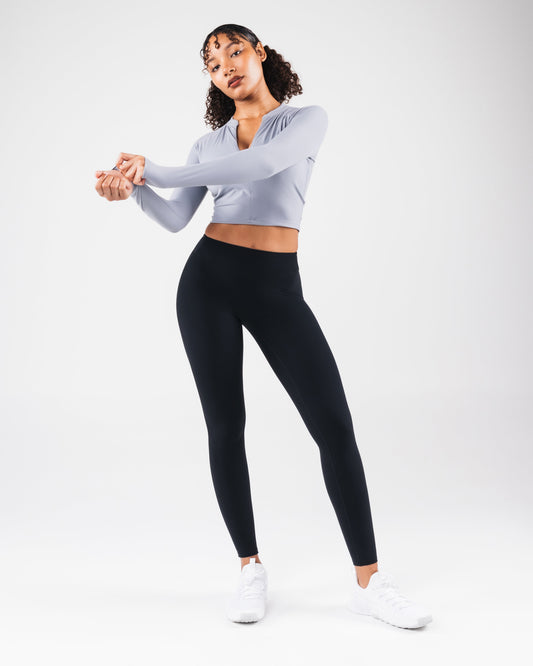 KDM LS Zip Bra - Mist