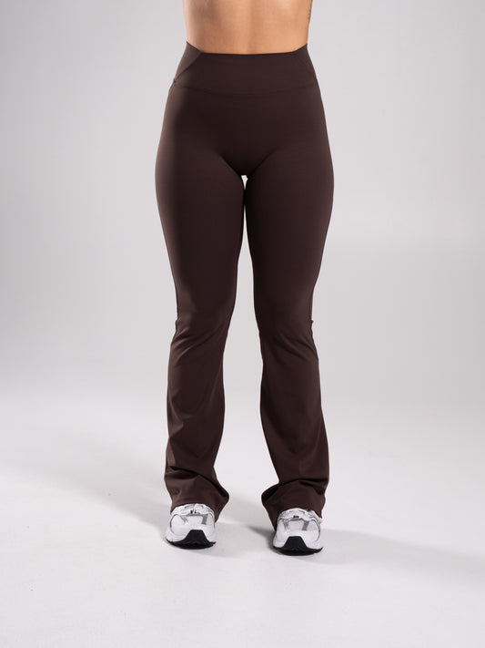 Aura Ultra-High Rise Flared Pant - Walnut