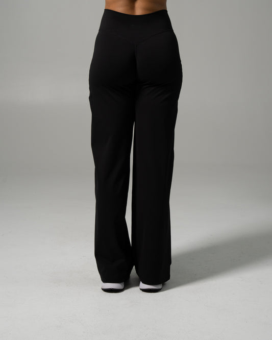 Aura Wide Leg Pant - Black