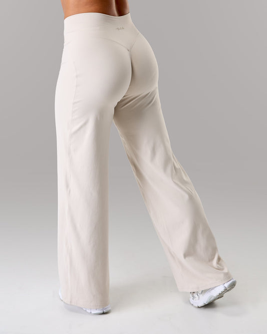 Aura Wide Leg Pant - Wheat
