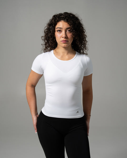 Glass Tee - White