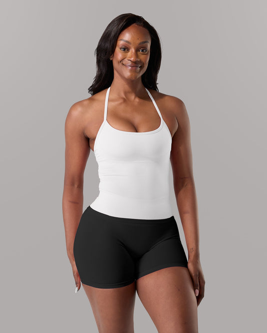 Halter Push Tank - White