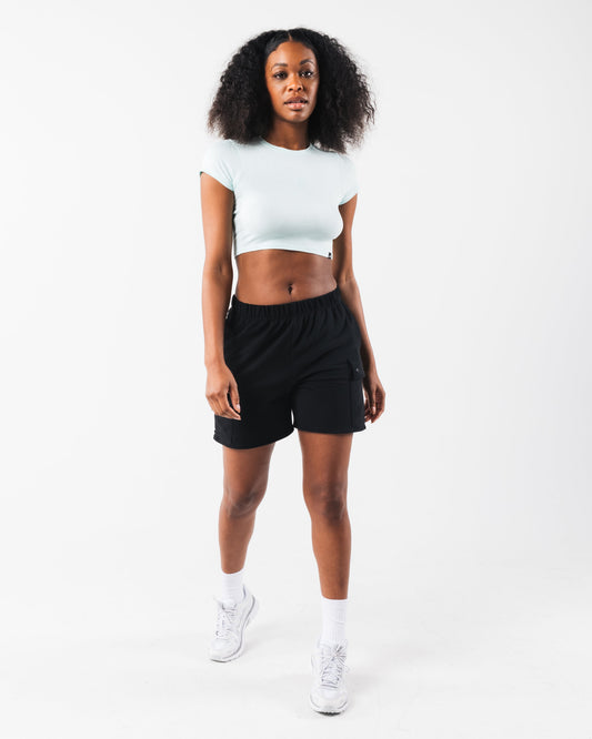 LDB Crop Tee - Sky